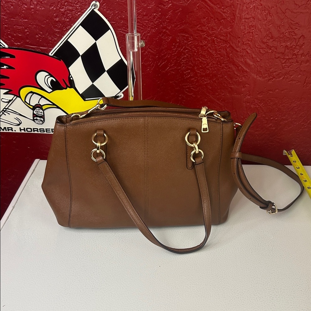 Coach Tan Leather Shoulder Bag - Picture 3 of 10